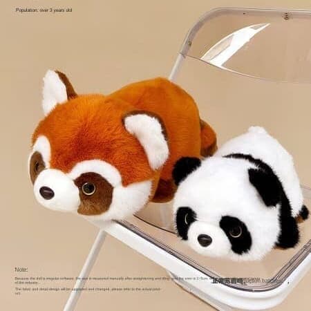 Boneka Boneka Panda Raksasa Sichuan Simulasi Transformasi Lucu Asli Boneka Panda Kecil Hadiah Ulang Tahun Anak-anak
