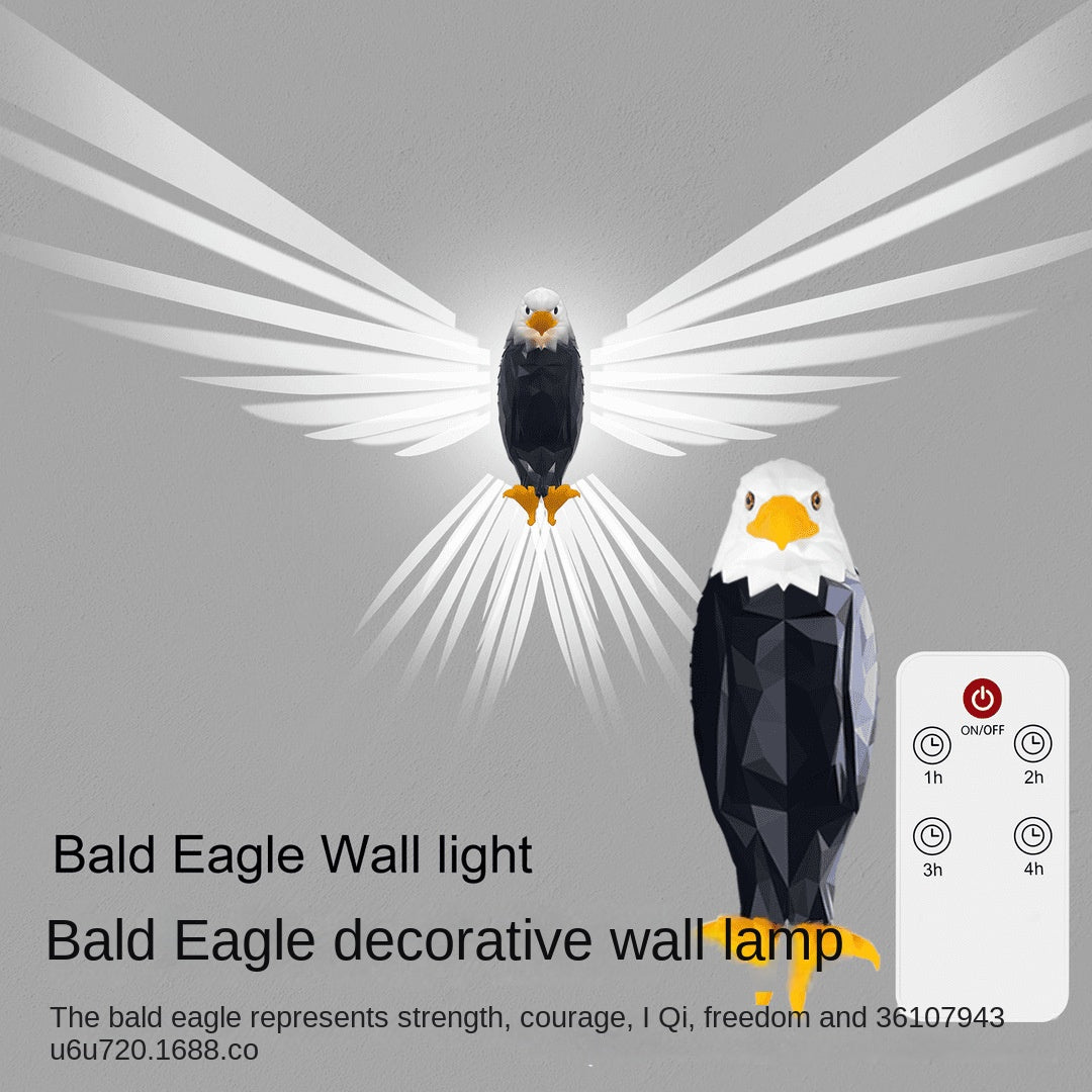 Cross-Border New Arrival Household Indoor Animal Eagle Wall Lamp Charging Small Night Lamp LED Energy-Saving Remote Control Atmosphere Decorative Lamp