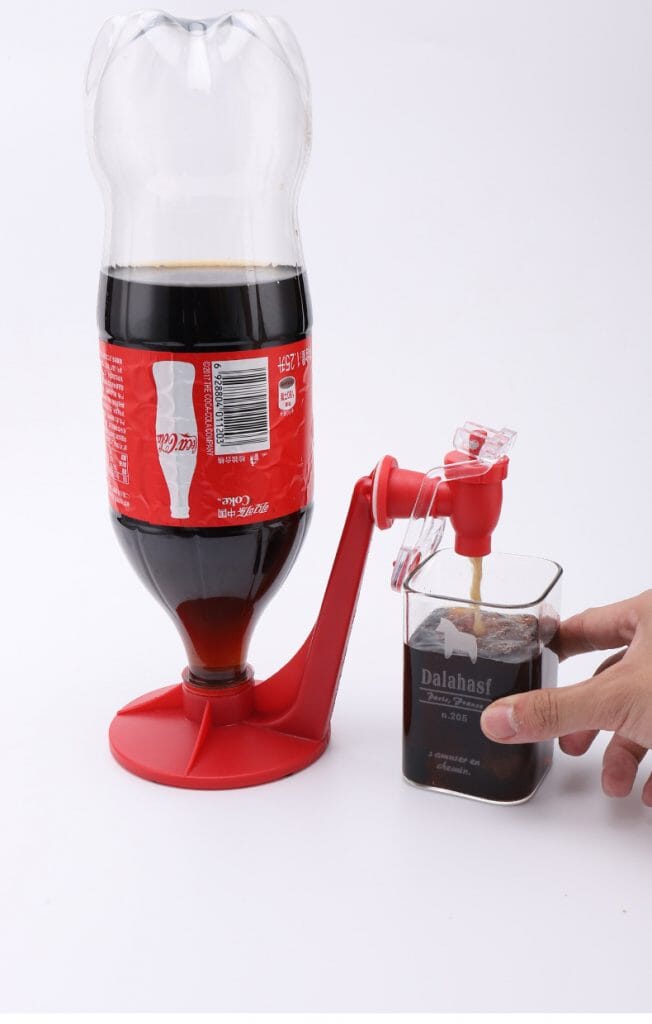 Dispenser air terbalik botol soda tekan tangan kreatif generasi kedua, inverter minuman berkarbonasi untuk penggunaan di rumah, mesin minuman untuk cola.