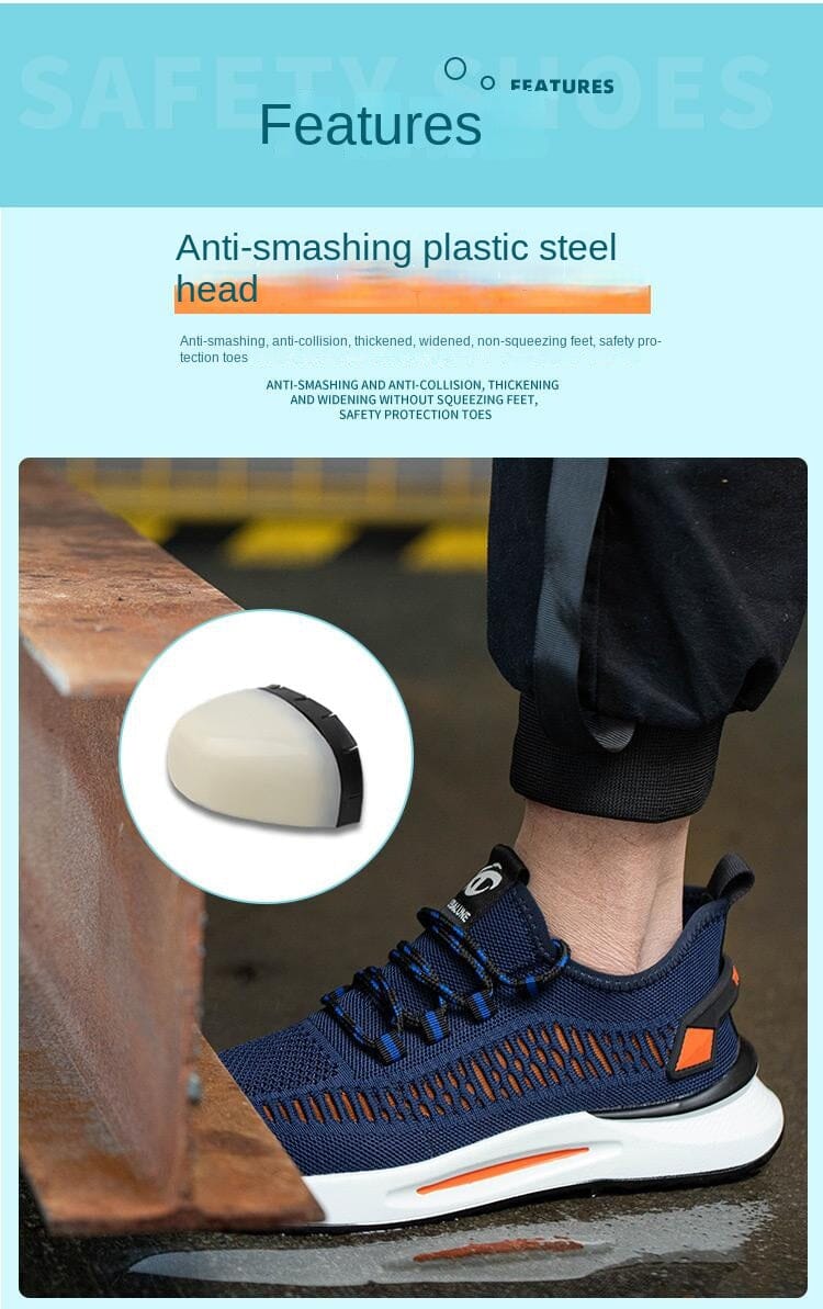 Penawaran Spesial Waktu Terbatas, Sepatu Pelindung Tenaga Kerja, Baja Plastik, Kevlar, Anti Benturan, Anti Tusukan, Sepatu Kerja