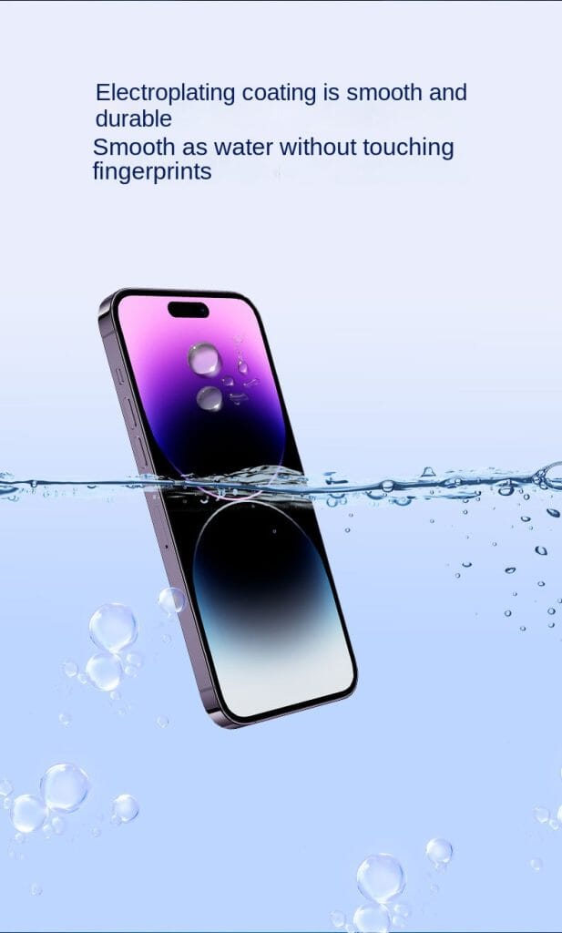 Kompatibel mit Apple 15 Pro, Schnellinstallationsbox, staubfreie Aufbewahrung für 13/14/12 Pro Max gehärtetes Glas, iPhone 14 High-Definition.