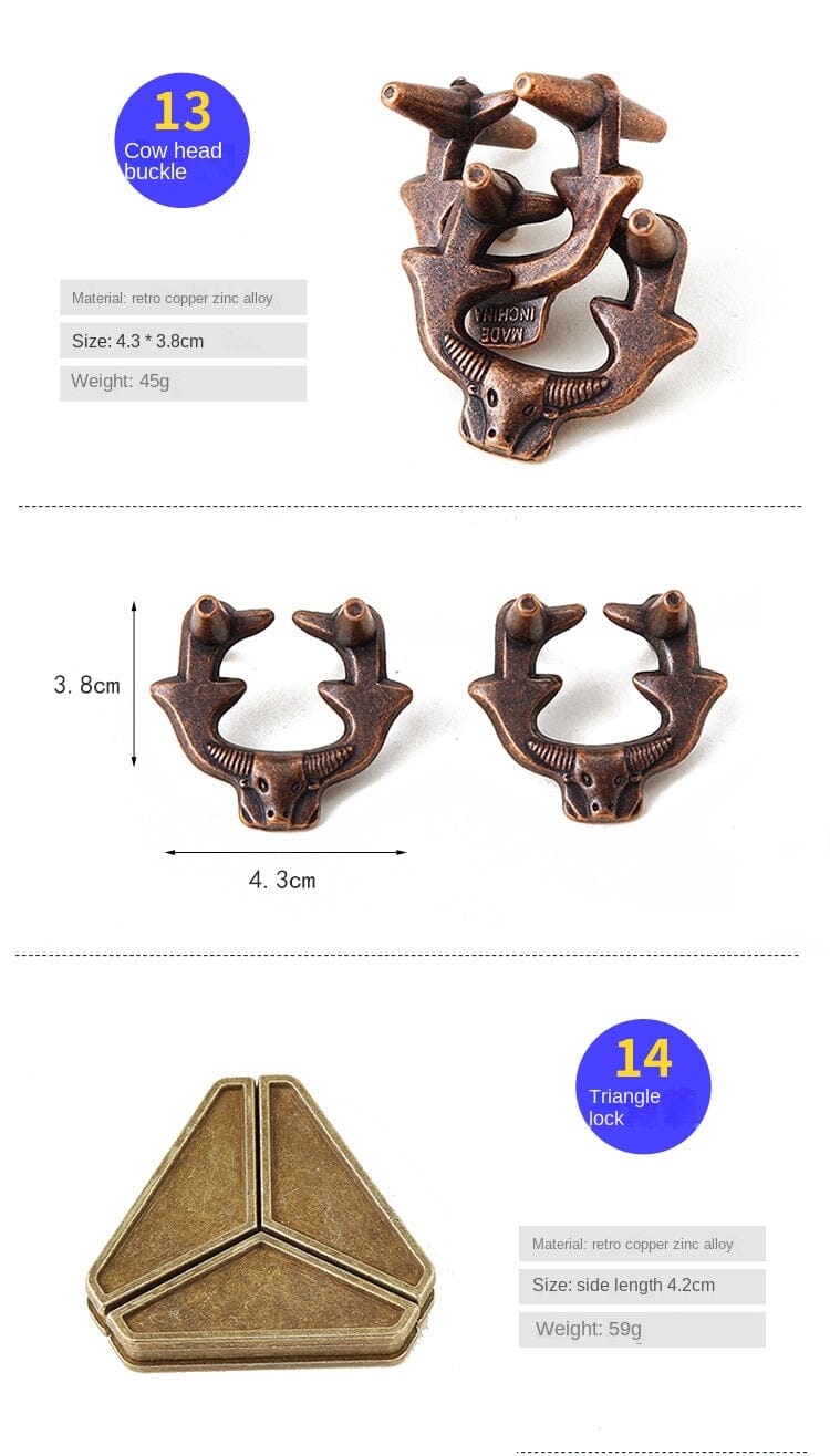 Teka-teki Cincin Intelektual Paduan Seng, Set Pembuka, Teka-teki Otak Sembilan Cincin Terhubung, Kunci Kongming, Teka-teki Ajaib Emas.