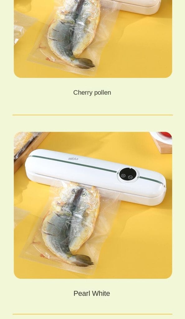 Mesin Penyegel Vakum Pengawet Makanan, Sepenuhnya Otomatis, Penggunaan Ganda Kering dan Basah, Segel Tanpa Bocor, Peralatan Rumah Tangga Ajaib