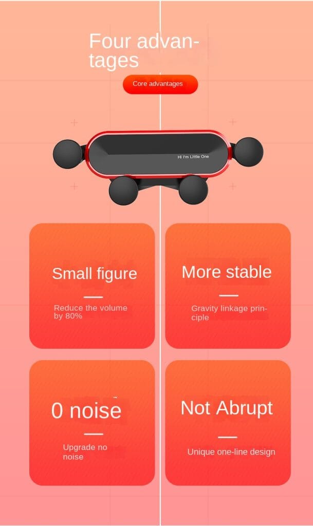 Dudukan Telepon Mobil Ventilasi Udara Mobil Navigasi Gravitasi Dukungan Ponsel Kartun Braket Teleskopik
