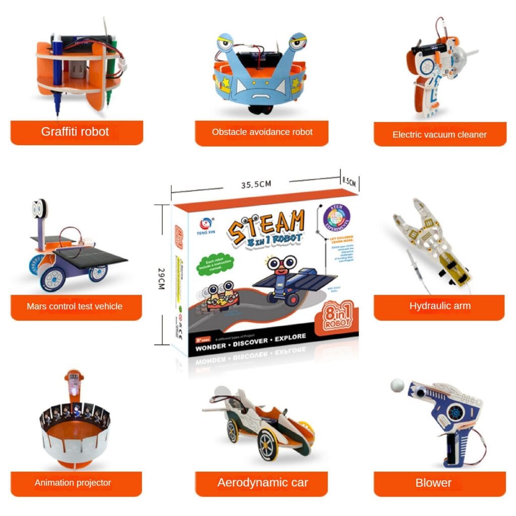 Kit Percobaan Sains Anak-anak - Mainan Perakitan Penemuan Buatan Tangan DIY Pembelajaran Dini Edukatif