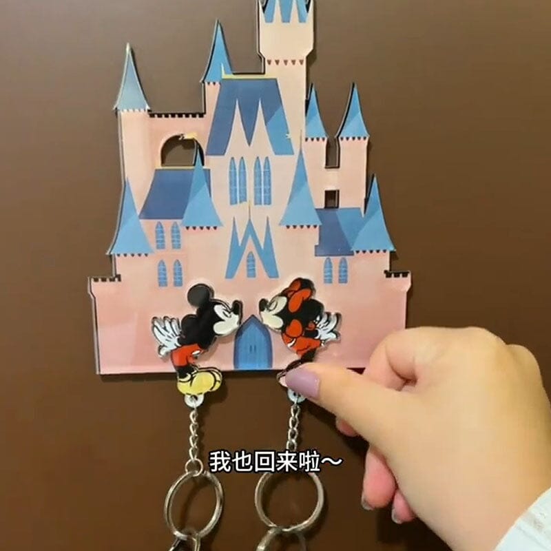 Mickey Mouse dan Minnie, gantungan kunci pasangan, liontin kartun, gantungan aksesori