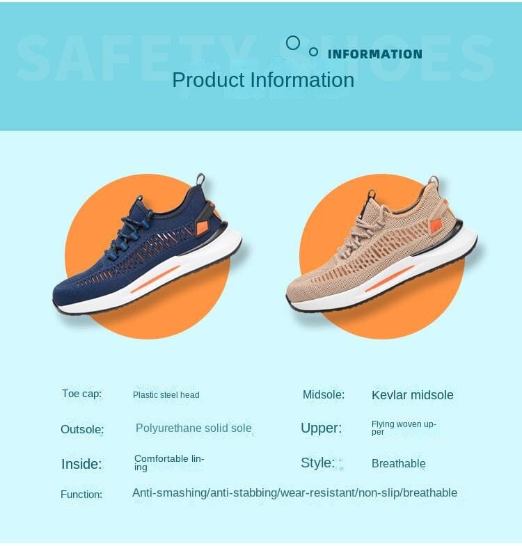 Penawaran Spesial Waktu Terbatas, Sepatu Pelindung Tenaga Kerja, Baja Plastik, Kevlar, Anti Benturan, Anti Tusukan, Sepatu Kerja