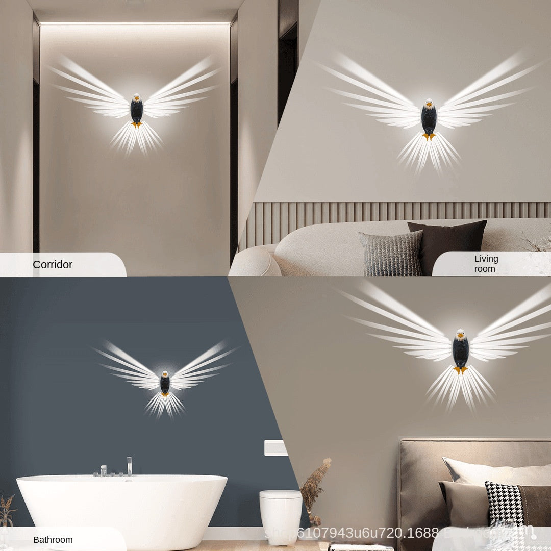 Cross-Border New Arrival Household Indoor Animal Eagle Wall Lamp Charging Small Night Lamp LED Energy-Saving Remote Control Atmosphere Decorative Lamp