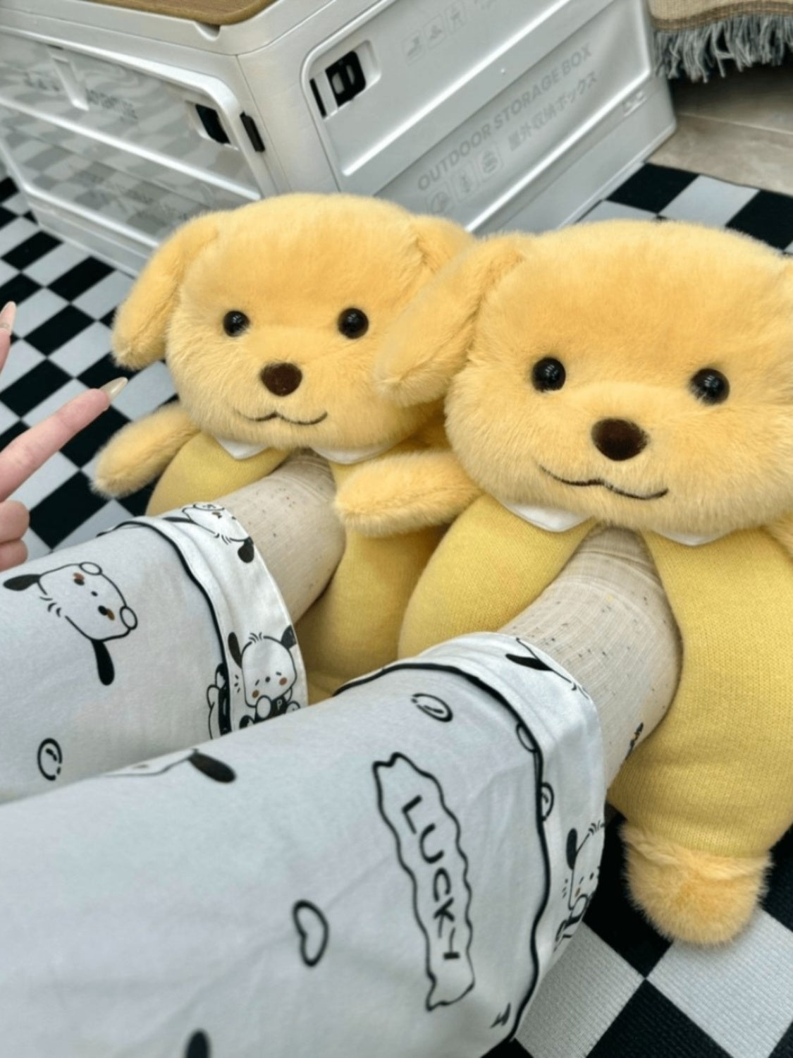 Small Nose GA Cotton Slippers Plush Slippers Bag Heel Insulated Cotton-Padded Shoes Poodle Home Figurine Doll Ragdoll Cotton Slippers