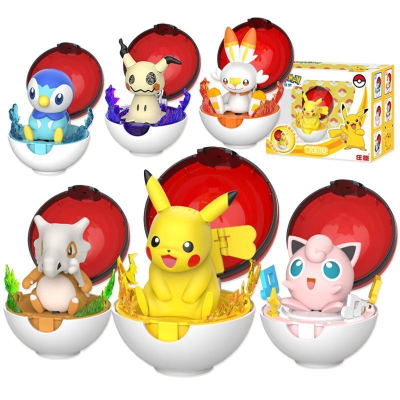 New Pokemon Deformation Ball Toy Pokémon Pikachu Doll Poke Ball Children's Hand Toy
