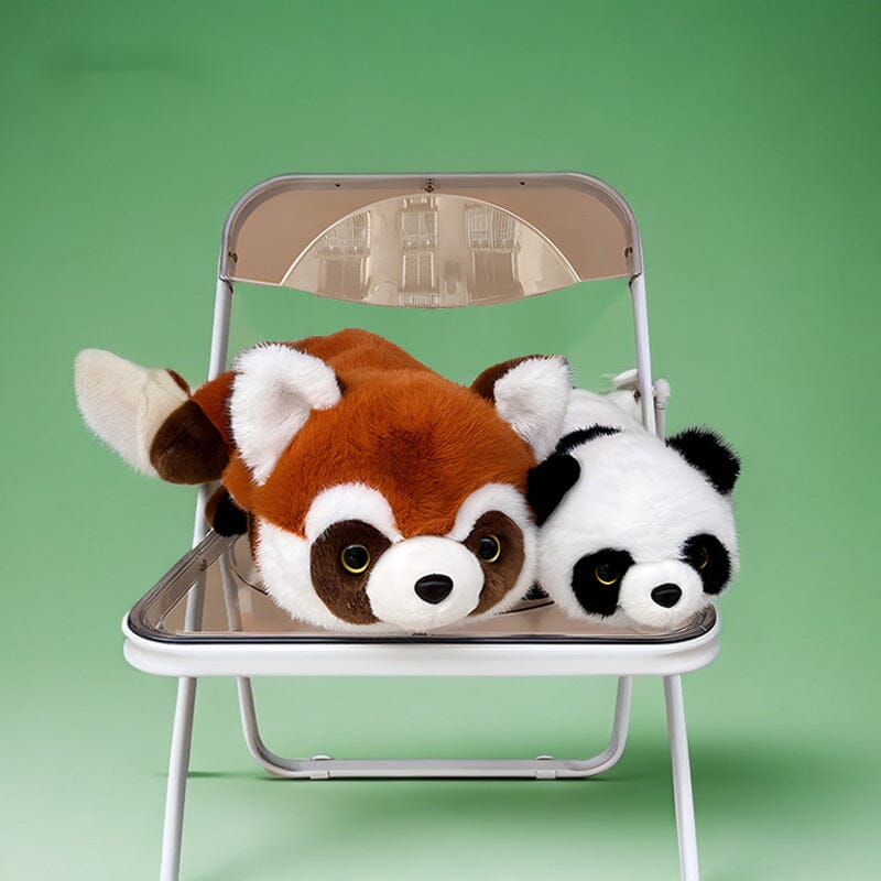 Boneka Boneka Panda Raksasa Sichuan Simulasi Transformasi Lucu Asli Boneka Panda Kecil Hadiah Ulang Tahun Anak-anak