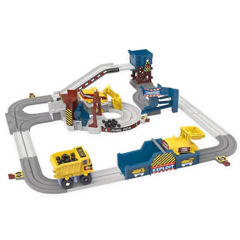 Power Train Quarry Track Suit Mainan Anak Rakitan 3-7 Tahun 0 Laki-laki 2 Perempuan 4 Hadiah 5 Listrik 6