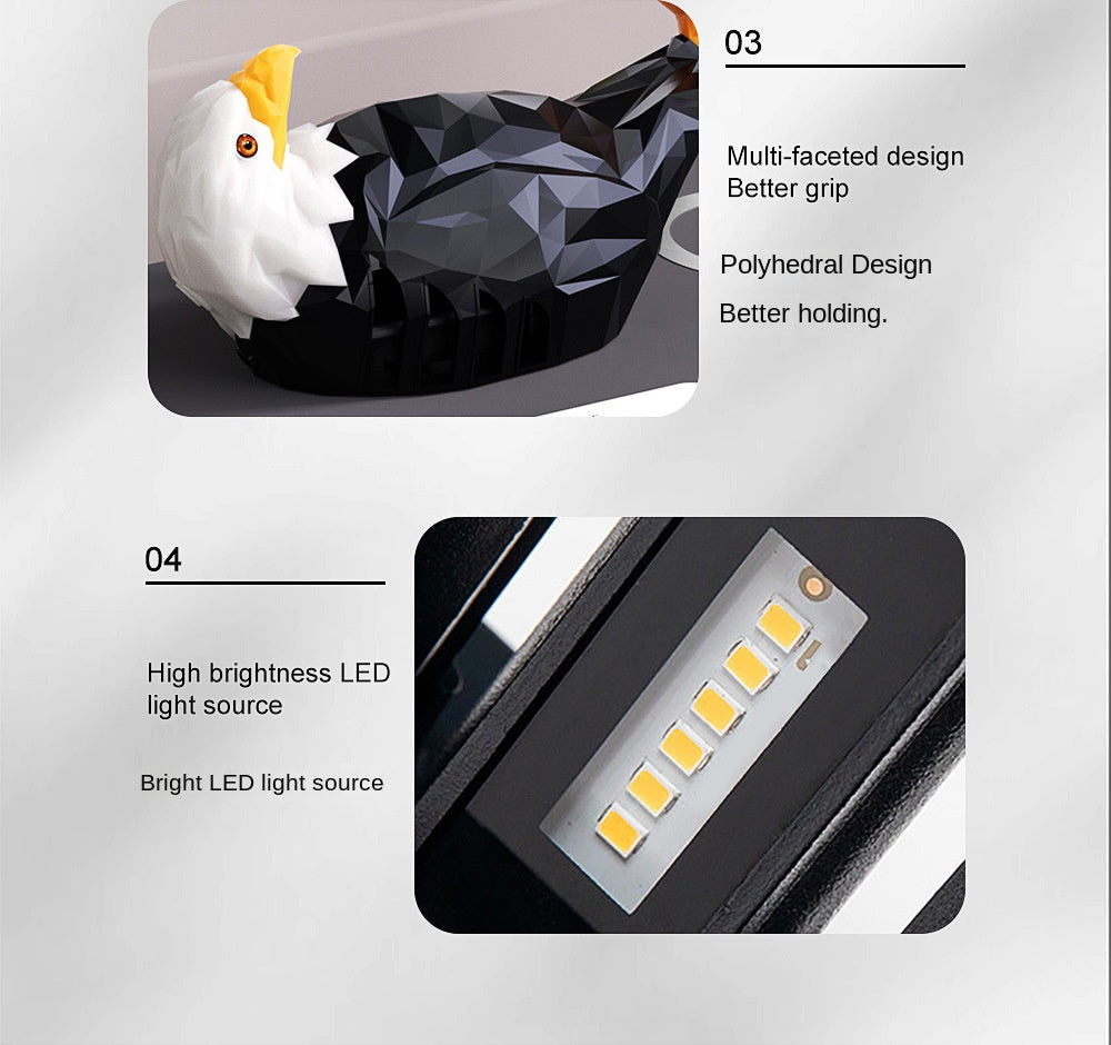 Cross-Border New Arrival Household Indoor Animal Eagle Wall Lamp Charging Small Night Lamp LED Energy-Saving Remote Control Atmosphere Decorative Lamp