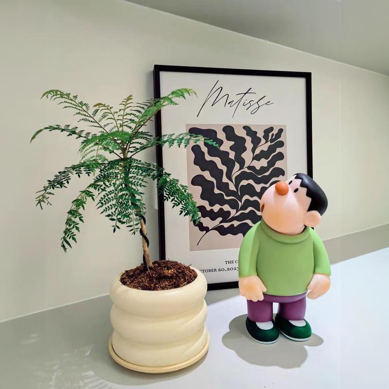 Kotak Buta Besar 23cm Kenangan Masa Kecil Kepala Lucu Miring Goda Takeshi Patung Besar Desktop Ornamen Kecil Hadiah Boneka