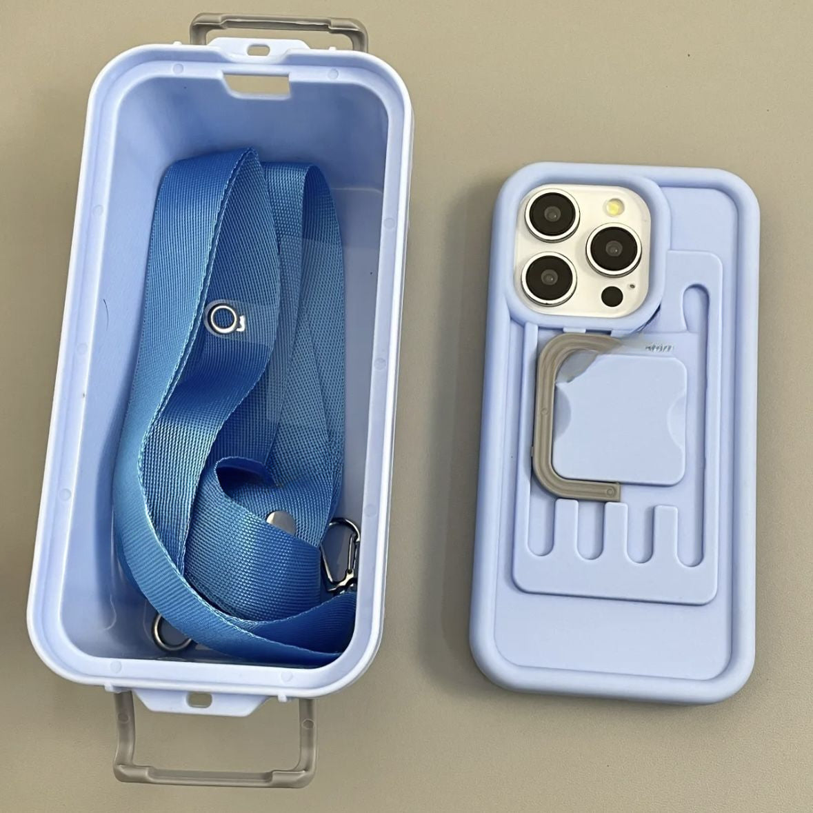 Kotak Penyimpanan Macaron Kreatif Selempang untuk Iphone15 Apple 14 Casing Ponsel 13 Kepribadian 12 Baru 11 Wanita