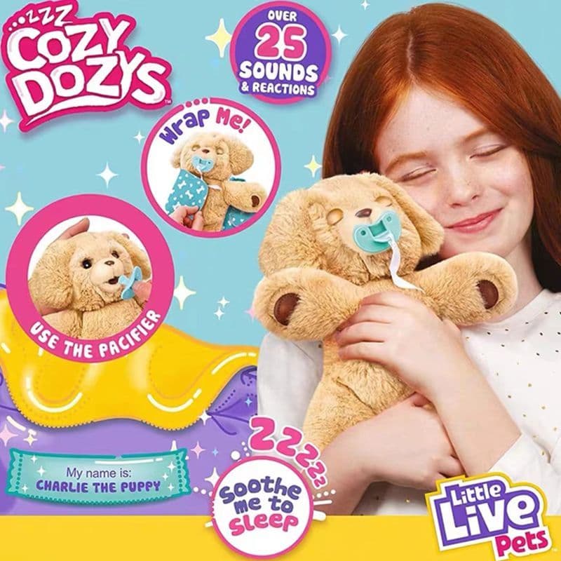 Boneka Beruang Lucu Kecil yang Sedang Tidur Kaola Elektronik Efek Suara Interaktif untuk Anak Perempuan