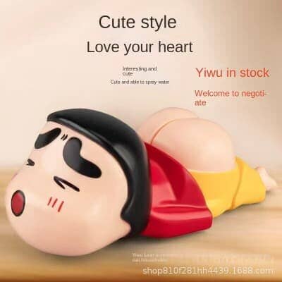 Crayon Xiaoxin Irigasi Oral Kartun Lucu Musim Panas Perang Air Seluruh Mangkuk Semprotan Air Dekompresi Mainan Anak-anak Hadiah Kreatif