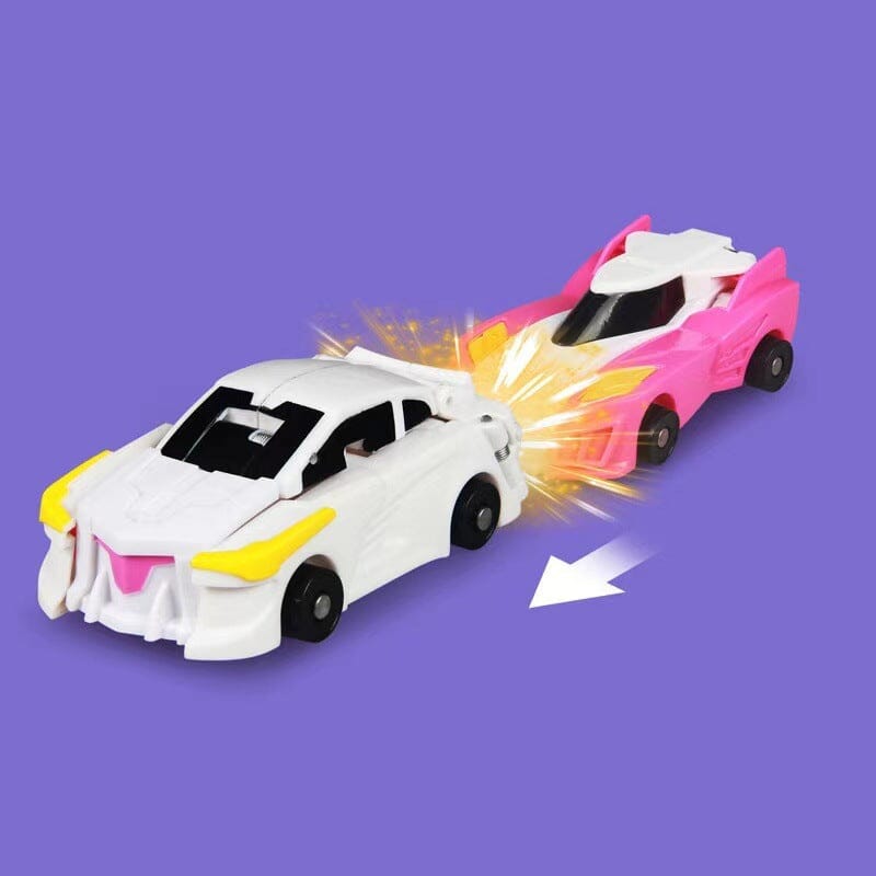 Mobil Mainan Anak-Anak Kombinasi Mobil Unicorn Pegasus Sayap Langit Ajaib Tabrakan Hisap Magnetik Deformasi Orangtua-Anak