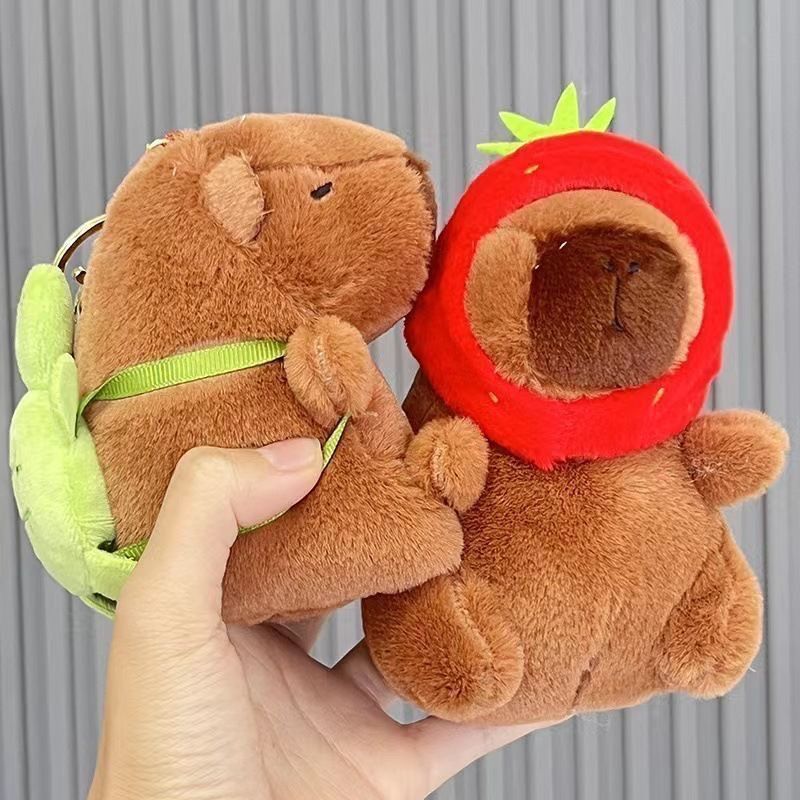 Boneka Capybara Capabala Paket Liontin Tas Sekolah Liontin Boneka Mewah Lucu Hadiah Siswa Hadiah Boneka Kreatif