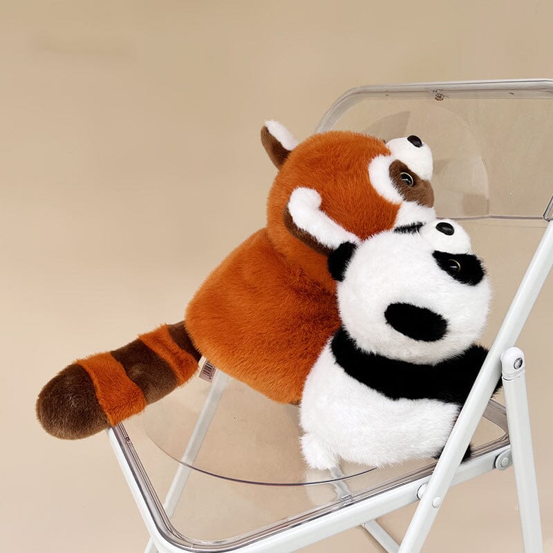Boneka Boneka Panda Raksasa Sichuan Simulasi Transformasi Lucu Asli Boneka Panda Kecil Hadiah Ulang Tahun Anak-anak