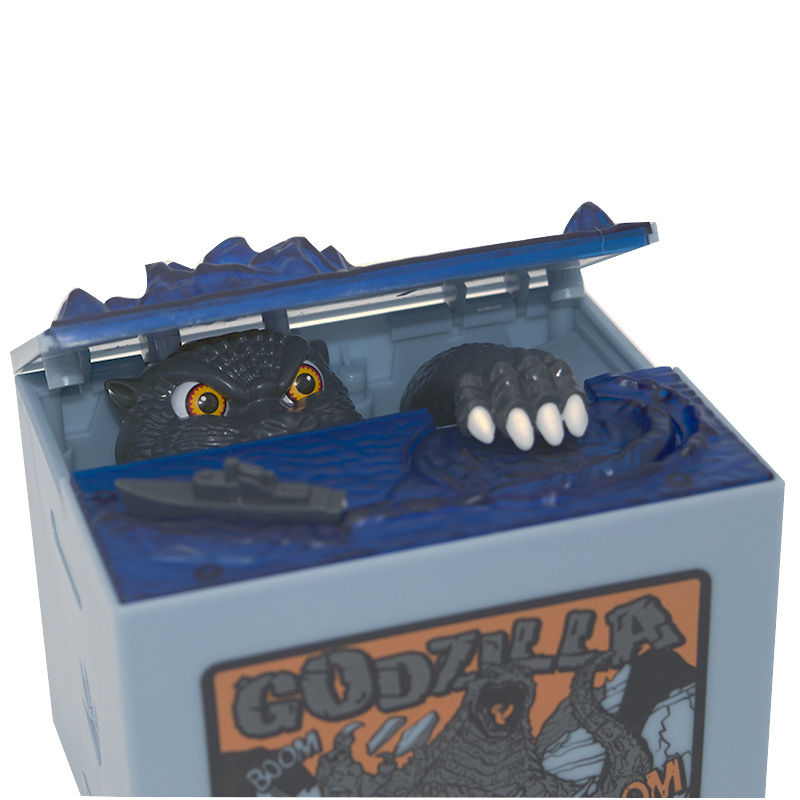 Douyin Gleicher Stil Godzilla Dinosaurier Gorilla Münzbank Neue Cartoon Stehlen Geld Katze Elektrische Musik Sparkasse Spielzeug