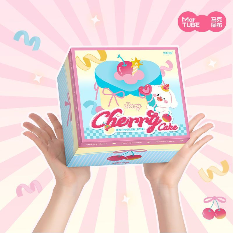 Boneka Boneka Cherry Puppy Cake Hadiah Ulang Tahun untuk Anak Perempuan Hadiah untuk Pacar Teman
