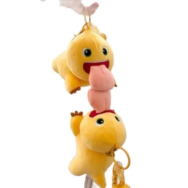 Boneka Naga Susu Ciuman Magnetik Tiktok Boneka Lidah Panjang Liontin Boneka Ciuman Lidah Hadiah Ulang Tahun Hari Valentine