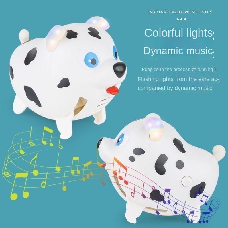 Produk Terlaris di Douyin Baby Whistle Mainan Elektrik Musik Ringan Hewan Peliharaan Lucu Berlari Melompat dengan Kontrol Suara Induksi