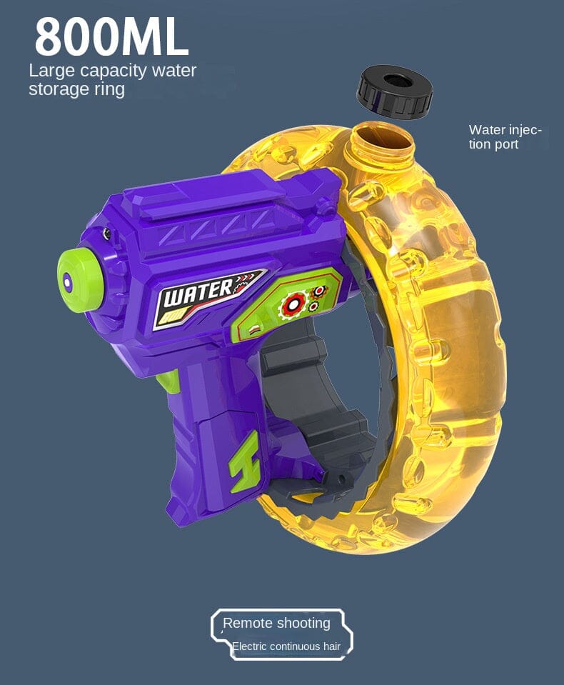 Pistol Air Elektrik Loop Pemusat Energi Baru Pistol Air Keren Ringan Kapasitas Besar Mainan Anak-anak Rambut Satu Tombol