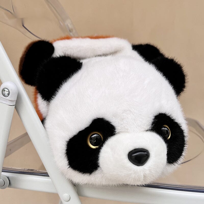 Boneka Boneka Panda Raksasa Sichuan Simulasi Transformasi Lucu Asli Boneka Panda Kecil Hadiah Ulang Tahun Anak-anak