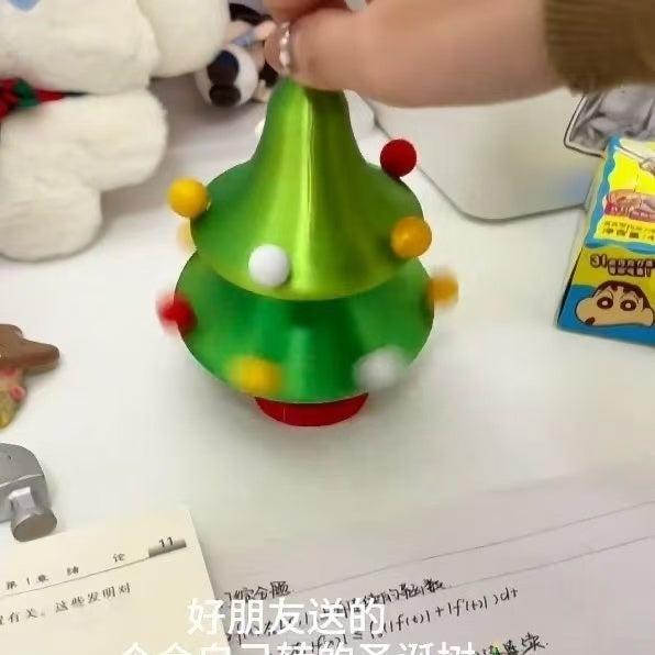 3D Printing Christmas Tree Children Christmas Holiday Atmosphere Gift Dancing Christmas Tree Desktop