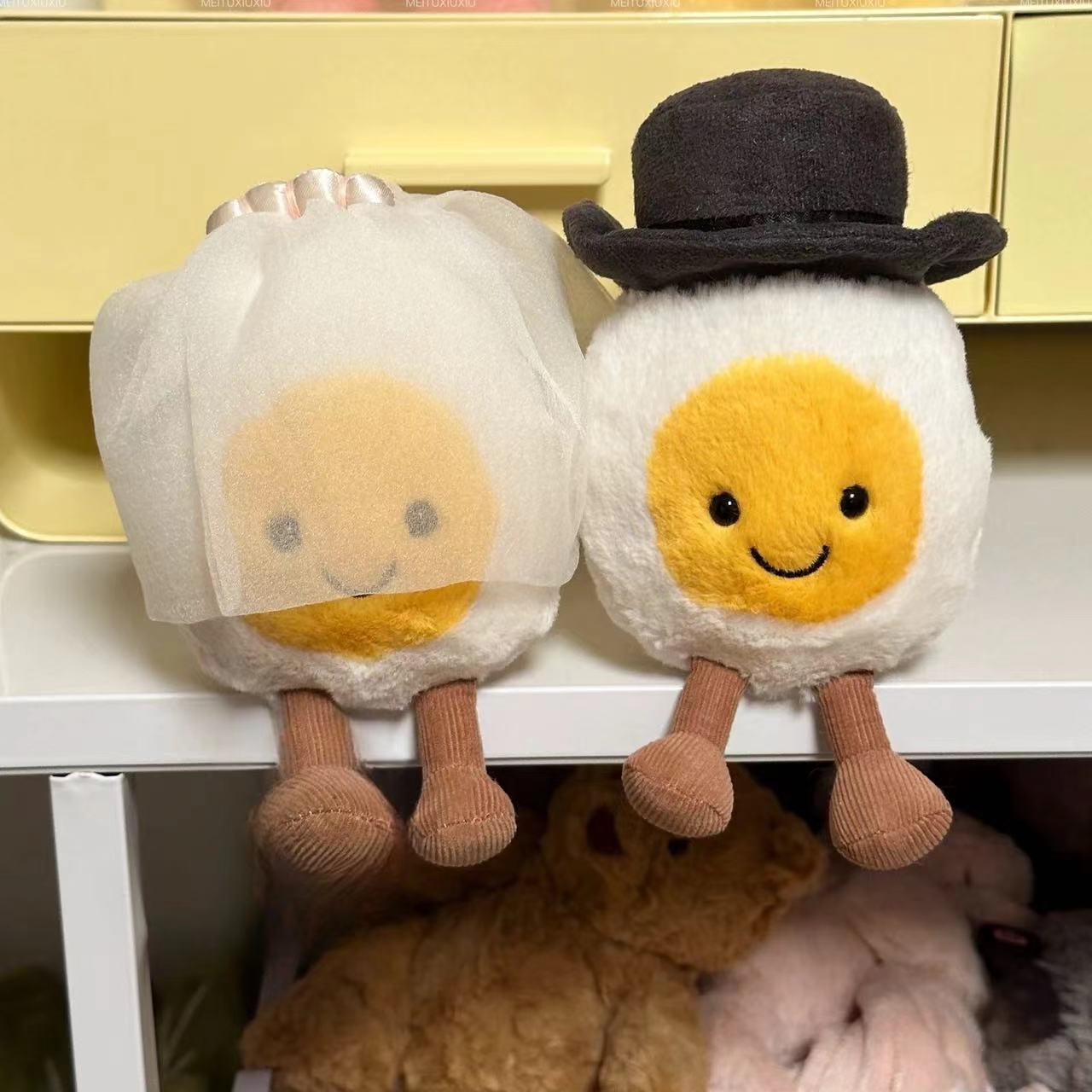 Boneka Boneka Telur Rebus Dokter Kelulusan Boneka Pengantin Pria dan Wanita Boneka Telur Rebus Hadiah Kenyamanan Anak
