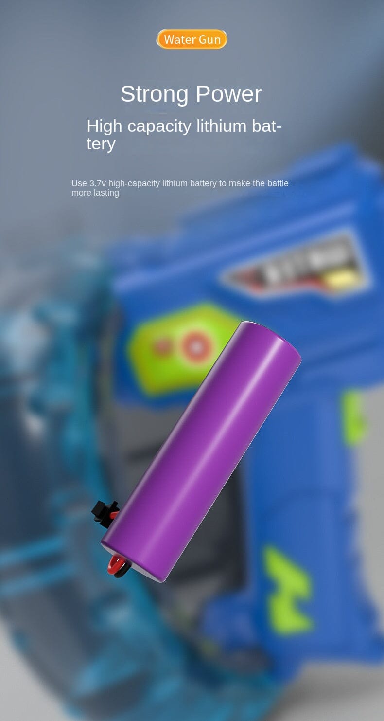 Pistol Air Elektrik Loop Pemusat Energi Baru Pistol Air Keren Ringan Kapasitas Besar Mainan Anak-anak Rambut Satu Tombol