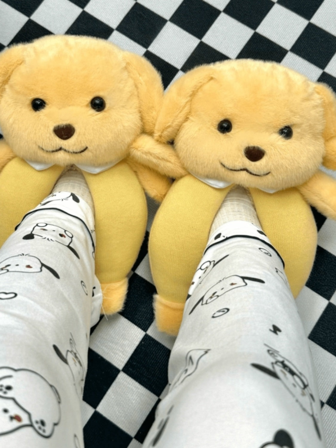 Small Nose GA Cotton Slippers Plush Slippers Bag Heel Insulated Cotton-Padded Shoes Poodle Home Figurine Doll Ragdoll Cotton Slippers