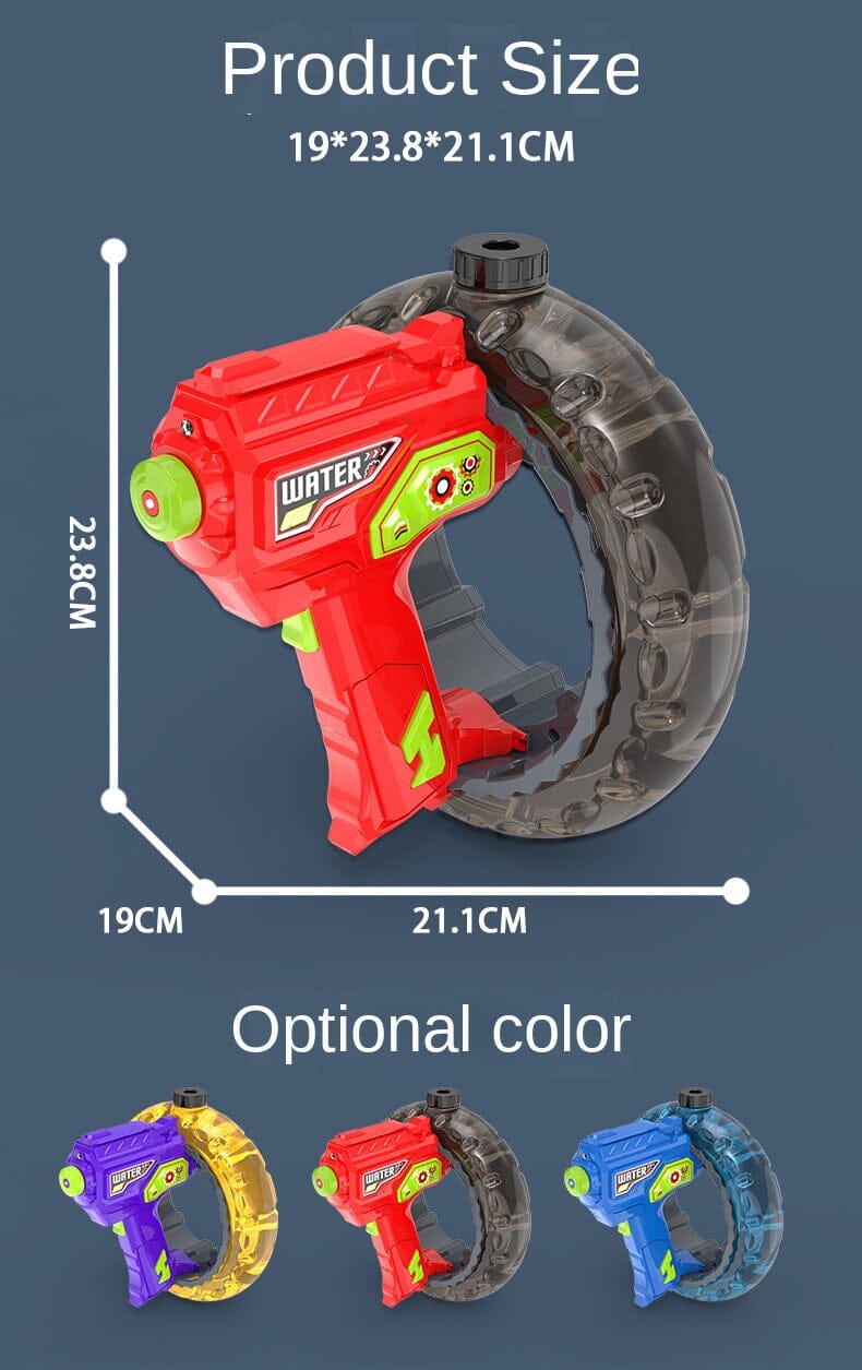 Pistol Air Elektrik Loop Pemusat Energi Baru Pistol Air Keren Ringan Kapasitas Besar Mainan Anak-anak Rambut Satu Tombol