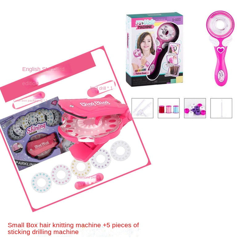 Hair Braiding Artifact Automatic Children Play House Toys Three-Strand Tress Device Girls' Jewelry Toys