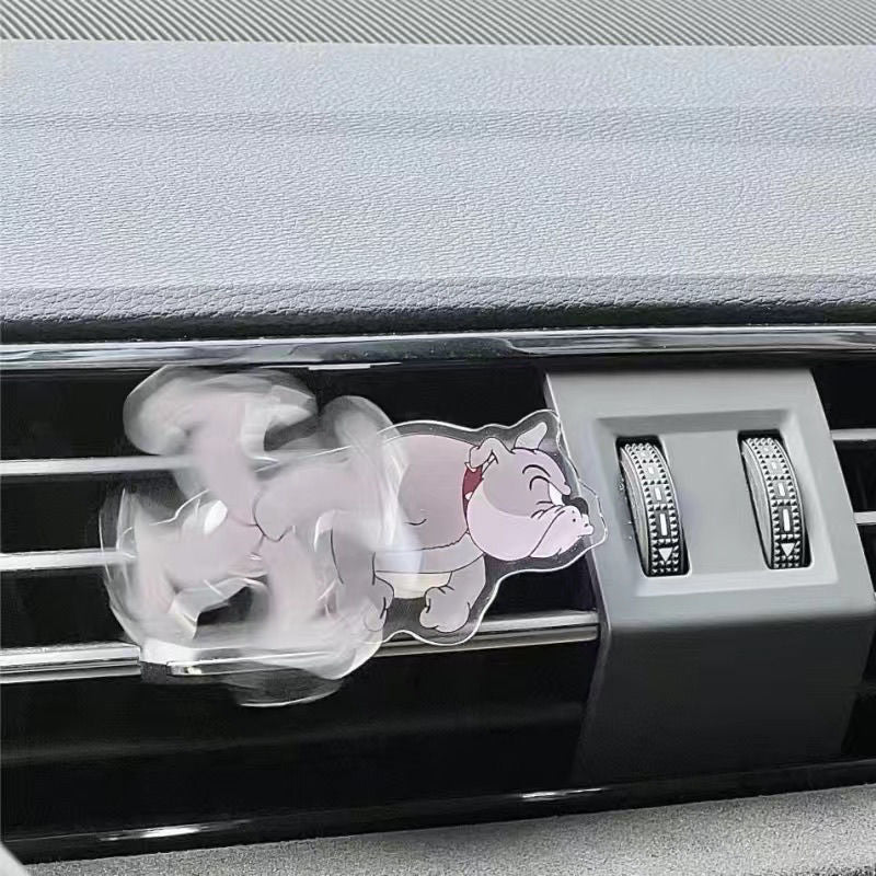 Running Cat and Mouse Car Decoration Air Outlet Tom Jerry Decoration Acrylic Cartoon New DIY