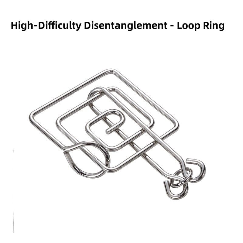 Nine-chain intelligence unlock ring release puzzle toy Luban lock Kongming lock set children's primary school 24-piece set