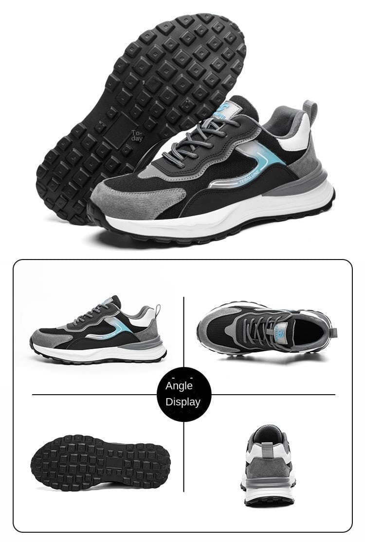 2023 New Soft Labor Protection Shoes for Men, Summer Breathable, Odor-resistant, Steel Toe, Anti-smashing, Anti-stab, Casual, Lightweight, Safe, and Insulated.