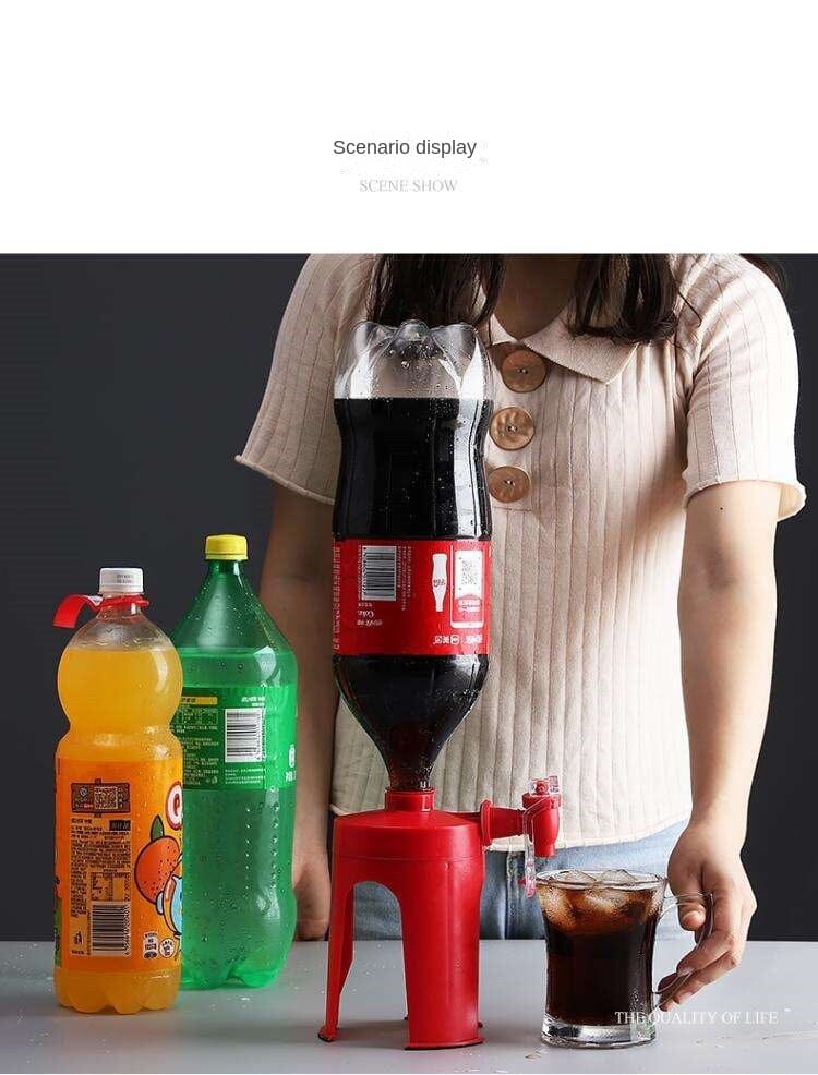 Second-generation creative hand-pressed soda bottle inverted water dispenser, carbonated beverage inverter for home use, beverage machine for cola.