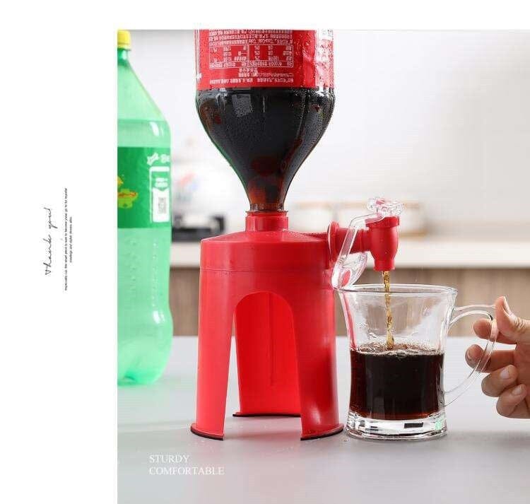 Second-generation creative hand-pressed soda bottle inverted water dispenser, carbonated beverage inverter for home use, beverage machine for cola.