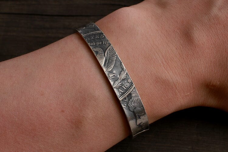 Pure handmade, Morgan coins, silver dollar silver dollar bracelets, bracelets