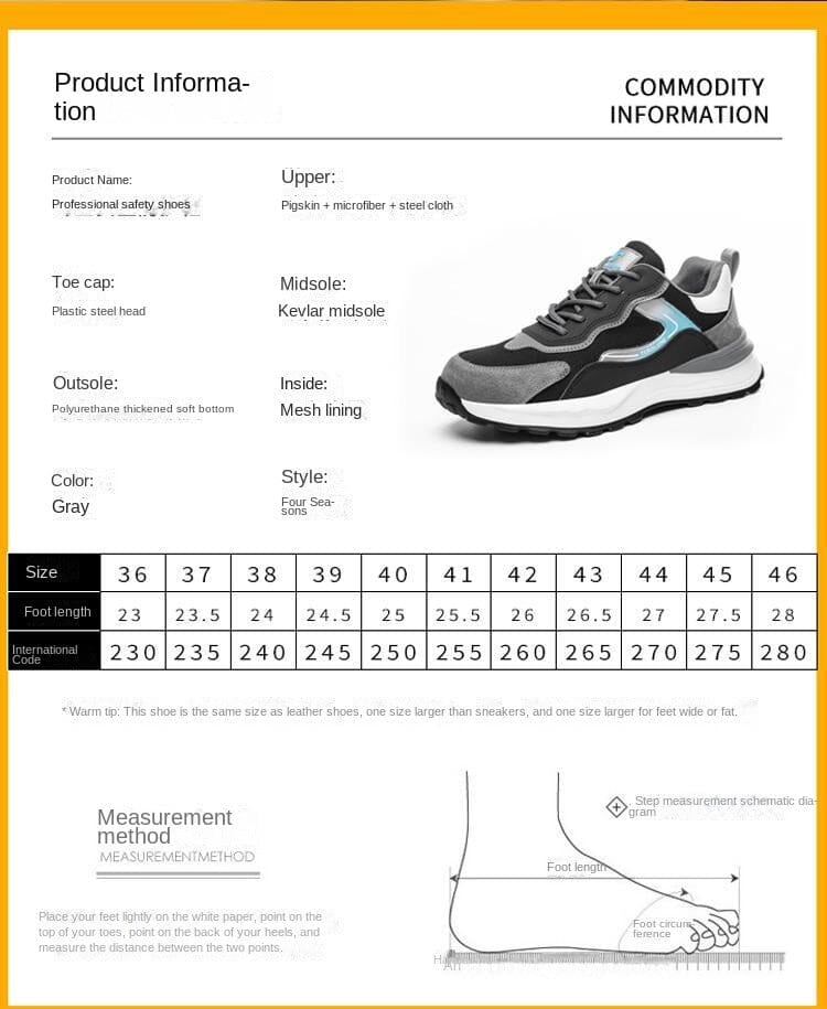 2023 New Soft Labor Protection Shoes for Men, Summer Breathable, Odor-resistant, Steel Toe, Anti-smashing, Anti-stab, Casual, Lightweight, Safe, and Insulated.