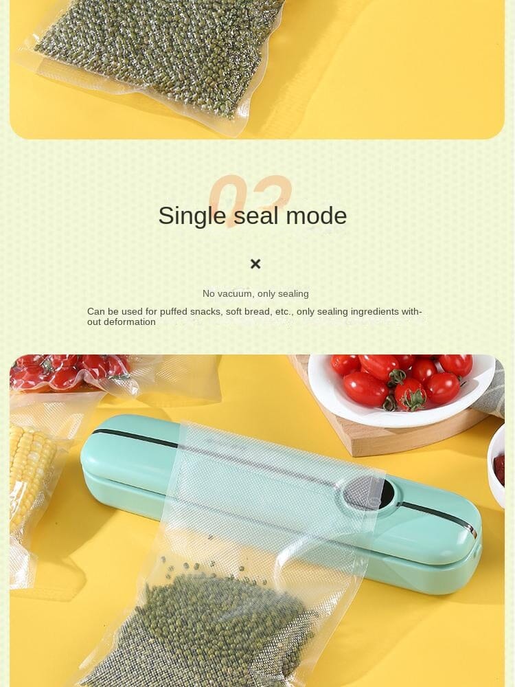 Vacuum Sealer Food Preservation Machine, Fully Automatic, Dry and Wet Dual-Use, Seals without Leaking, Household Magic Appliance