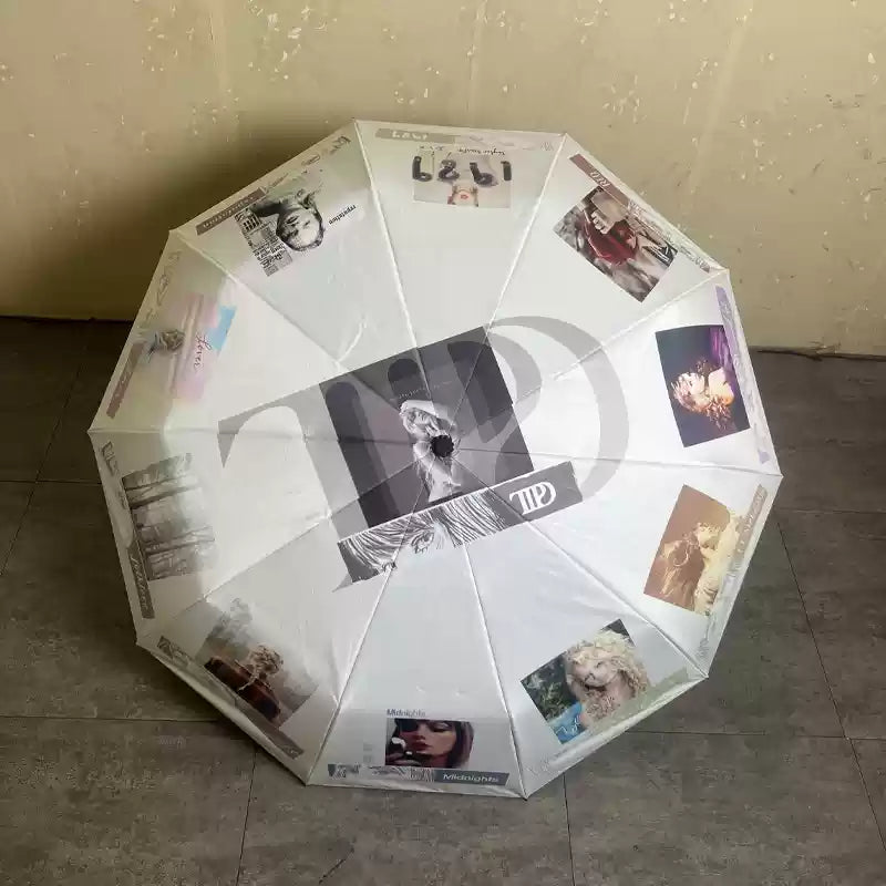 Umbrella Automatic Vinyl UV Protection Parasol Rain Or Shine Dual-Use Umbrella Celebrity Related Goods Support Gift