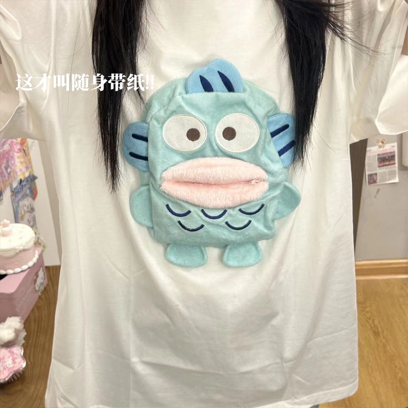 Creative Best-Seller Heavy Cotton Surface Funny Crayon Xiaoxin Popular Carry-on a Dai Paper Extraction Short Sleeve T-shirt