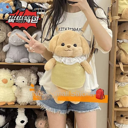 Cute Poodle Plush Backpack for Girls