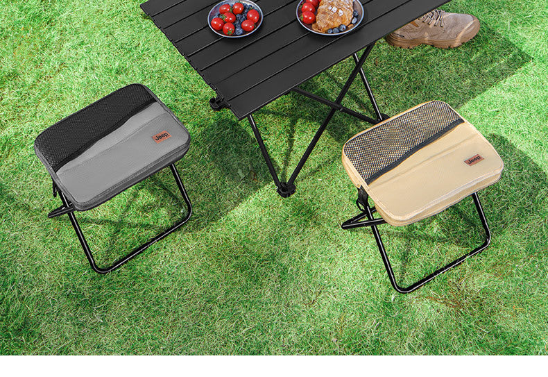 [Often Sit down] Jeep Outdoor Folding Portable Picnic Camping Pencil Case Maza Chair Fishing Fantastic Queuing Stool Bench