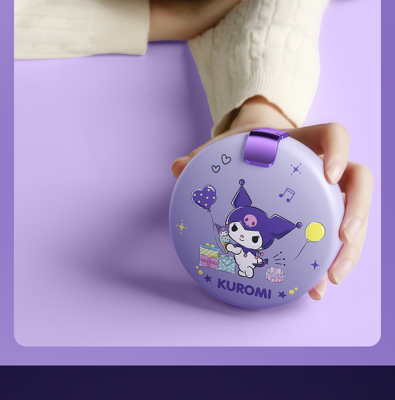 Sanrio Makeup Mirror Hand Warmer Power Bank Two-in-One Cute Self-Heating Heating Pad for Girls Winter Gift