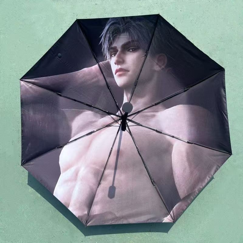 Umbrella Automatic Vinyl UV Protection Parasol Rain Or Shine Dual-Use Umbrella Celebrity Related Goods Support Gift